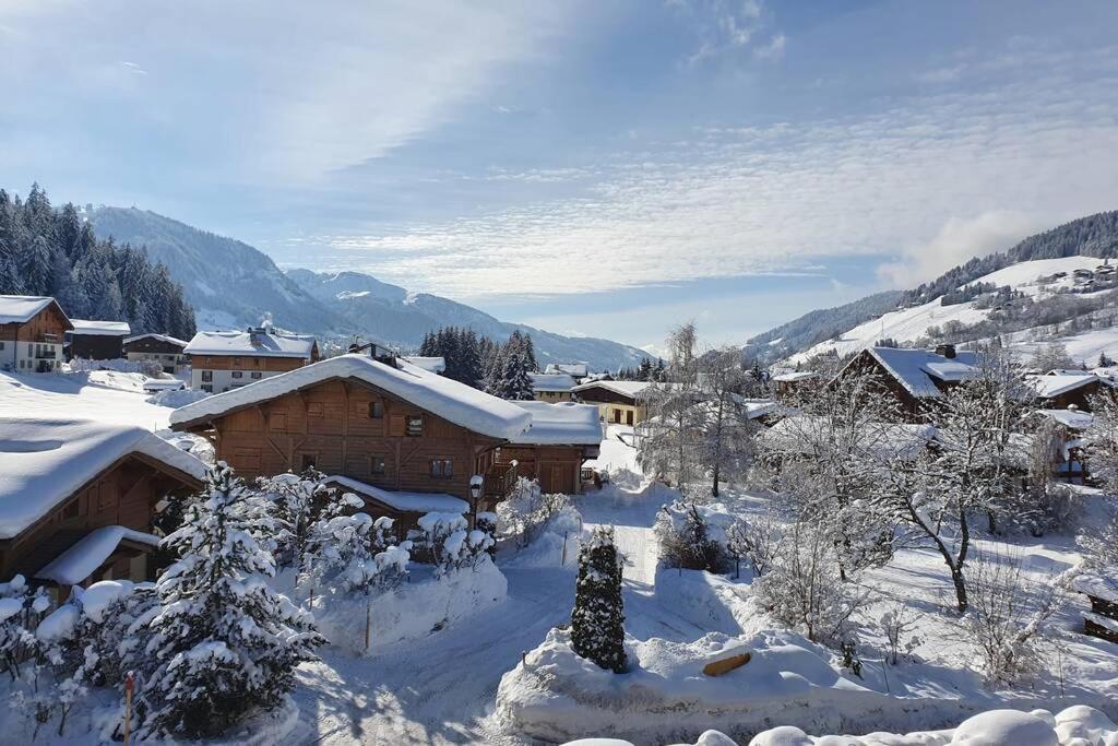 *** Le Refuge *** Logement Standing Megeve Demi-Quartier Exteriör bild